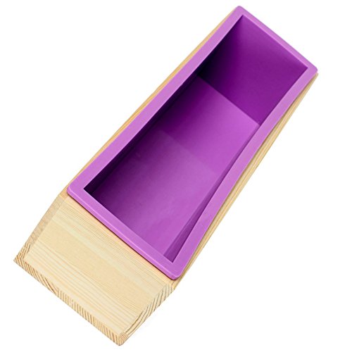 Ogrmar Silicone Soap Molds Kit 42 oz Wooden Silicone Rectangular Mold