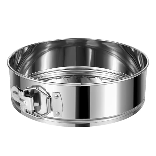 9-Inch Springform Cake Pan, Removable Bottom, 304 Stainless Steel - size: 9" Cake Pan