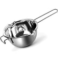 Double Boiler Stainless Steel Pot for Melting Chocolate, Candy and Candle Making (18/8 Steel, 2 Cup Capacity, 480ML) - size: 480ML