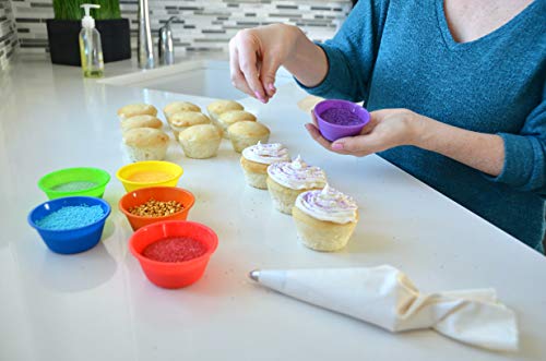 | Professional Silicone Baking Cups | Premium 12 Piece Set | Reusable Cupcake Muffin Pans | BPA Free - size: Standard