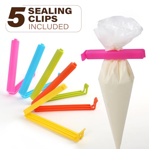 LotFancy 500Pcs Piping Bags 10 Inch, Tipless Piping Bags for Royal Icing - size: 10 Inch (Pack of 500)