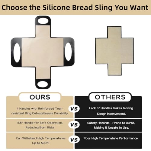 9x5 Loaf Pan Liners Silicone Bread Sling, Silicone Sourdough Bread Loaf Pan