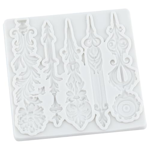 Baroque Style Silicone Mold Curlicues Scroll Lace Fondant Molds - color: Style ZP