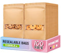 100 PC Resealable Bags for Small Business, Trail Mix Bag|7.1x10.2in - color: Yellow, size: 7.1x10.2in