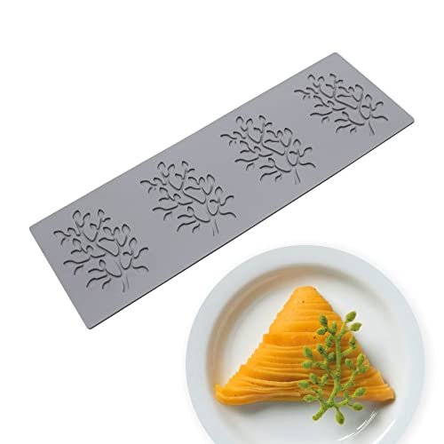 Tree Silicone Candy Mold Chocolate Candy 3D Leaf Silicone Mold, Sugar Craft Cake Decoration, Cupcake Top, Polymer Clay - style: E_11.76 X 3.88 X 0.08 INCH