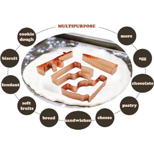 Cookie Cutter Mold Set - Gun Shaped, Rifle, Bullet, Revolver, Cutters - Funny Military Theme for Adults, Kids, Kitchen Supply, Christmas - Stainless Steel, Rust-Free, Dishwasher Safe