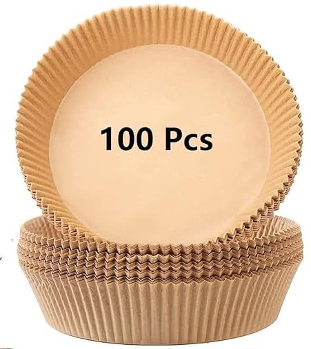 Koja 100-Pack Round Air Fryer Liners 6.5" - Parchment Paper Basket Liners - size: 6.5" Round 100-Pack
