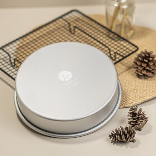 8 x 2 Inch Round Cake Pans Set of 3, Aluminum Round Cake Tin, Baking Cake Pan for Wedding, Party, Family Occasions, Chocolate, Bread. (Round, 8×2 Round Cake Pan, Set of 3) - color: Silver, size: 8 x 2 Inch Round Cake Pan, Set of 3