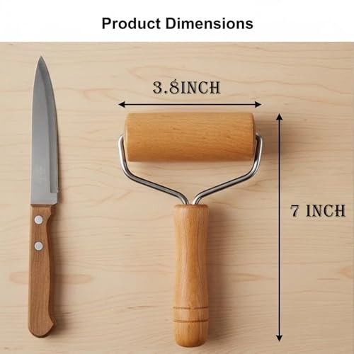 Small Rolling Pin, Pizza Dough Roller, Non Stick Wood Pastry Roller, Kitchen Wooden Rolling Pins for Baking Cooking Cookie Bread Tortilla Dumpling Fondant Clay (Style 2) - size: Style 2