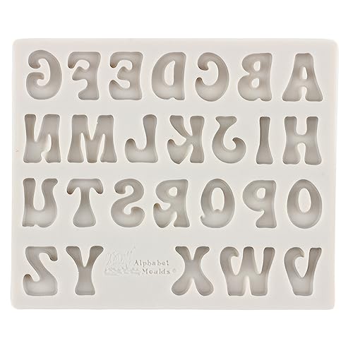 Capital Letter Fondant Molds Alphabet Silicone Mold - color: Style J