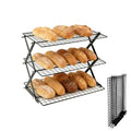 3 Tier Collapsible Cooling Rack Sourdough Cooling Rack 17"x10" - color: Black, size: 3-Tier