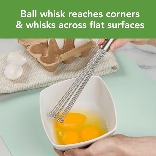 Tovolo Ball Whisk 10 Inch Wire for Sauces Batters and Egg Beating - style: 10" Ball Whisk