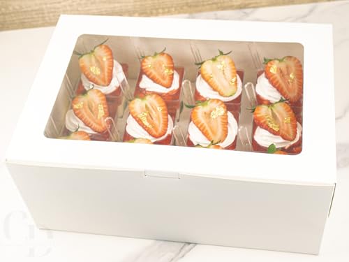 Dessert Shooter Box for 12 5oz square and round cups- 5 pack