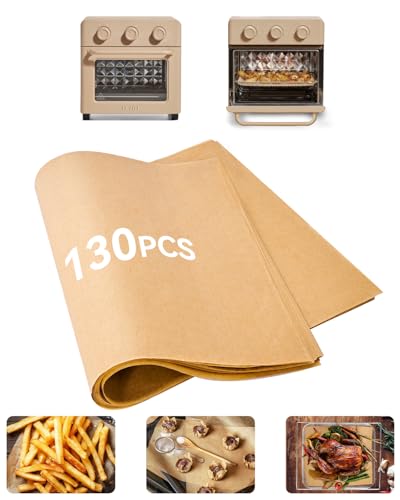 130PCS Air Fryer Liners Compatible with Our Place Wonder Oven 12.7 Quarts - color: 130PCs Burlywood, size: For Wonder Oven 12.7Quarts