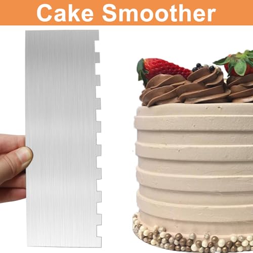Cake Scraper, Double-Sided Cake Smoother