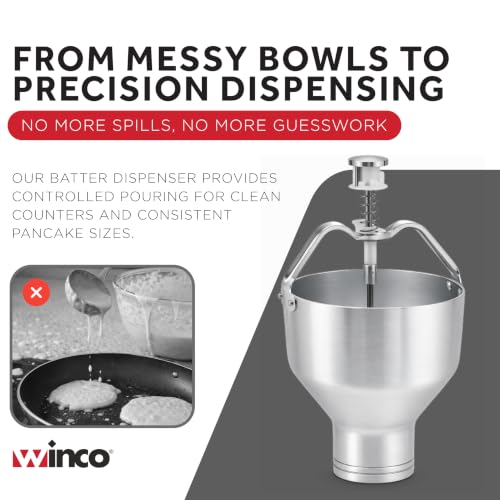 Winco B00HFASGM2 Aluminum Pancake Dispenser, Medium - size: Medium