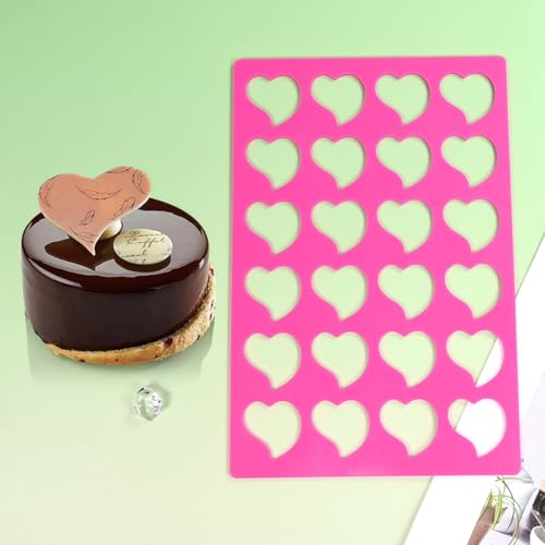 mostsom 3D Hollow Out Lace Mold Love Heart Shape Silicone Mould Lace Pad Exquisite Cake Decorating Grade Craft Mat Fondant Food Lace Cake 3D Mold Baking Sugar Paste Pastry Tools (E_ Love Heart) - size: E_ Love Heart