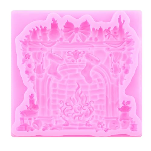 Mujiang Christmas Silicone Molds Xmas Tree Snowman Fondant Mold Set of 4 - color: Style A