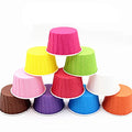 100 Pack Colourful Cake Baking Cups Muffin Cases Paper Heat Resistance Home Party - color: Style 3, size: 100Pcs