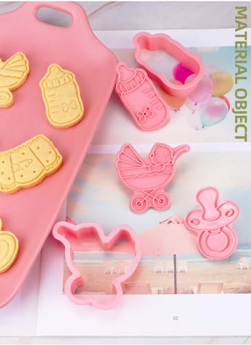 Cute Baby Shower Cookie Cutters,Newborn party Cookie Stamps (Baby Shower) - color: Baby Shower