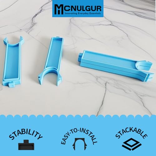Wire Rack Stacker, Pack of 4 - Organize Your Baking with Space-Saving Ease (Blue, Medium) - color: Blue, size: Medium