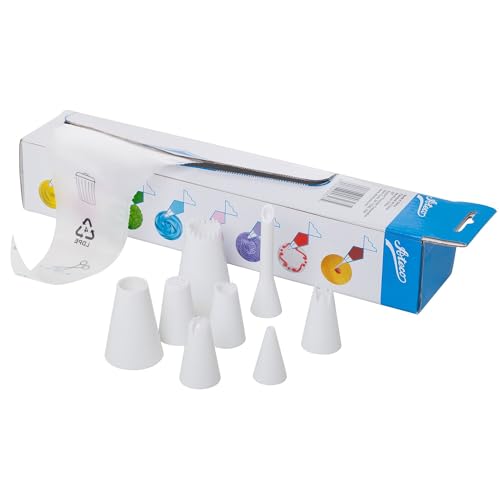 Ateco #327-44 Piece Cupcake Cake Decorating Set, 8 Decorating Tubes, 36 Disposable Decorating Bags - style: #327 44 Pc Decorating Set, Tubes and Bags