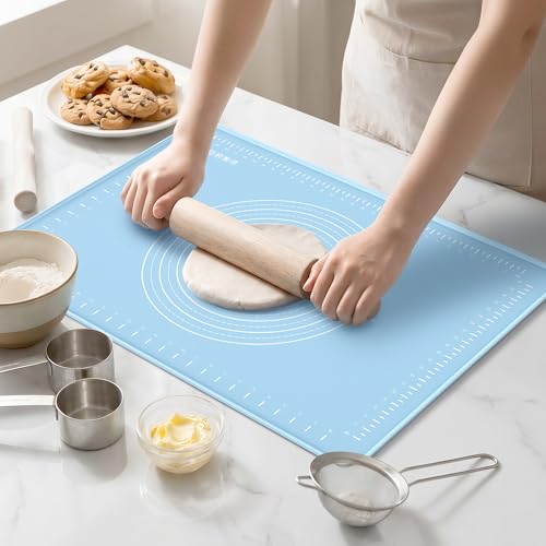24x16 Silicone Rolling Mat Non-Stick Food Grade Baking Mat w/Measurements - size: 24"L x 16"W