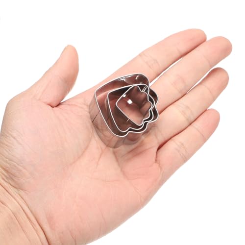 HARFINGTON 3Pcs Clouds Cookie Cutters Set Assorted Sizes Stainless Steel Holiday Cookie Cutters Biscuit Mould for Pastry Fondant Cake Cookie - style: Clouds