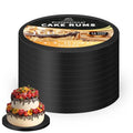 12" Round 1/2" Thick Black Cake Drum, 10‑Pack Cardboard Cake Boards - color: Black, size: 12inch/10pcs