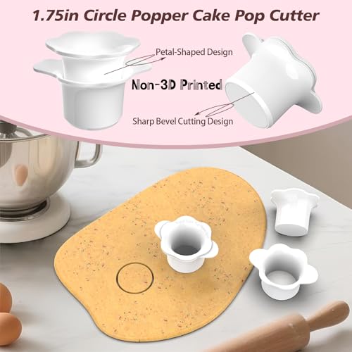 Cake Pop Molds Set, 4 Shapes with Tray，Non-3D Printed，1.75" Size