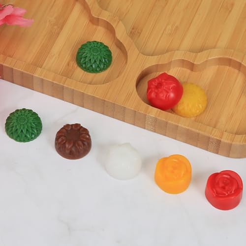 Mini Flower Silicone Molds, 15 Cavities Four-Shape Flower Molds for Making Chocolate/Candy/Fondant/Gummy, 2 PCS Food Grade Chocolate Mold for Fruit Snack/Snack Biscuits - color: Four-Shaped