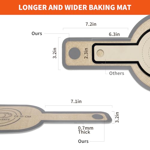PLAPITATE Silicone Bread Sling Dutch Oven Liner, Non-Stick & Easy Clean Reusable Oval and Round Silicone Bread Baking Mat with Long Handles, Easy to Transfer Sourdough Bread - 2 Gray Set - color: Gray Oval and Round