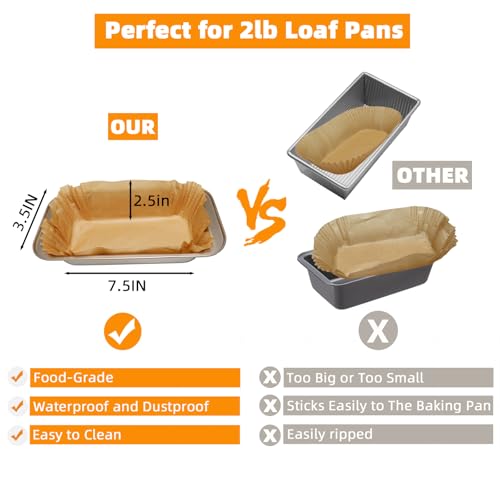 360Pcs Loaf Pan Liners for Baking Bread 9x5 Inch - color: 9x5 inch, size: 9x5 inch