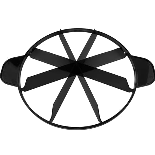 1 Pcs Black 8-Slice Pie Cutter with Side Handles
