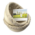 7 Inch Round Banneton Bread Proofing Basket 2 pcs Natural Rattan Cane Brotform Handmade& Linen Liner Cloth - size: 7" Round 2 Pack