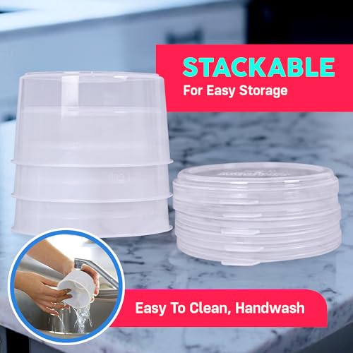 9 Pack Shaved Ice Molds for Hawaiian Shaved Ice Treats with Extra Lids and 3 Bottle Pouring Spouts. Freeze More Ice Pucks for Your Next Snow Cone Party. Fits S900A, S777 & More. - size: 3 Set Plus Spouts (Pack of 3)