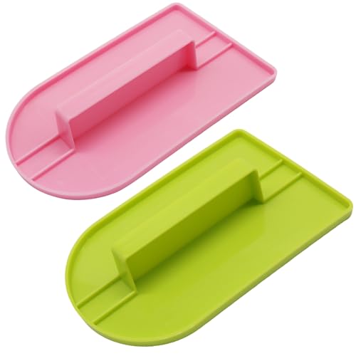 Bonsicoky 2 Pack Fondant Smoothing, Green & Pink - color: Green & Pink