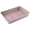 13 Inch Baking Pan With Rack Carbon Steel Nonstick Tray for Oven Roasting - size: 13 Inch Deep