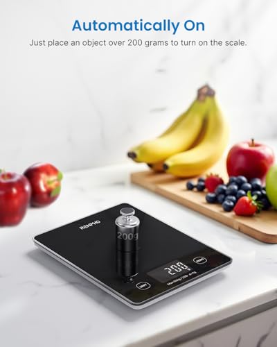 RENPHO Smart Food Scale with Nutritional Calculator, Bluetooth App, Black - color: Black