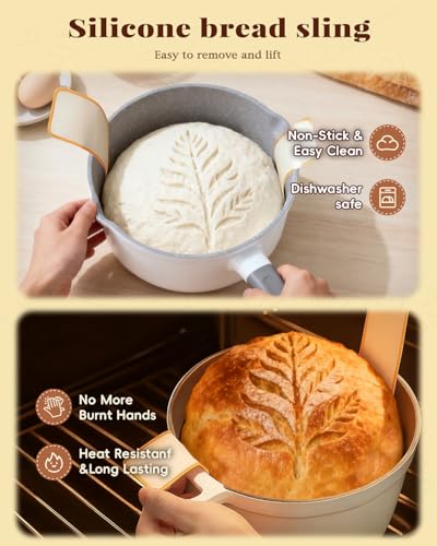 TAOMAND Complete Sourdough Starter Kit for Beginners | with Bag & Manual