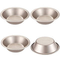 CHEFMADE Mini Pie Pan Set, 5-Inch 4Pcs Non-Stick Round Bread and Cake Bakeware for Oven and Instant Pot Baking (Champagne Gold) - size: 02 - 5" Cone 4Pcs