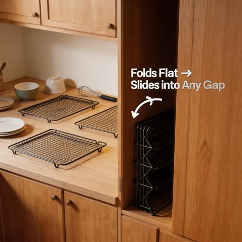 5-Tier Stackable Baking and Cooling Rack for Cookies and Bread