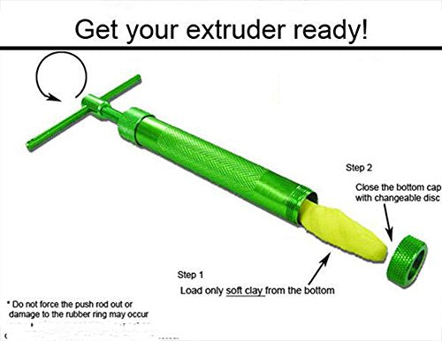 Stainless Steel Sugar Paste Extruder with 20 Tips