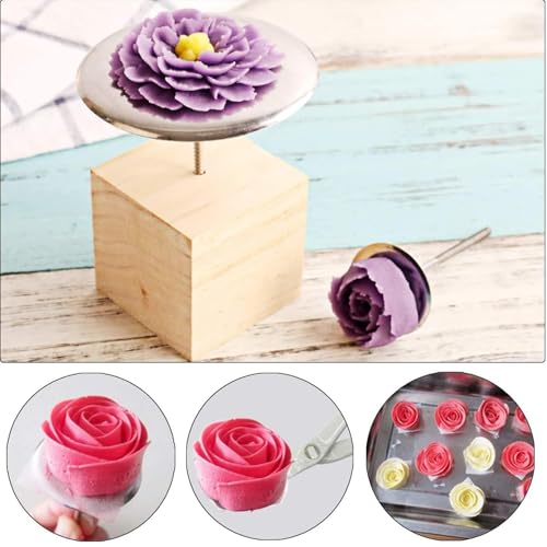 Cake Flower Nail Lifters Set - Stainless-Steel Baking Tools,6 Pcs,Icing Flowers Decoration (14 PCS) - size: 14 PCS