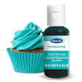 Satin Ice Food Color Liquid Gel, 0.61 fl oz Bottle, Turquoise - color: Turquoise