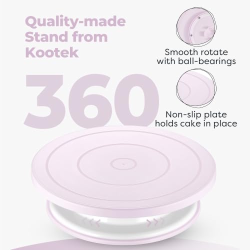 Kootek 71 Cake Decorating Kit Baking Supplies Tools for Beginners & Pros - color: Light Purple