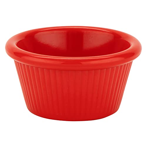 G.E.T. RM-387-R 2 oz. Fluted Ramekin, Melamine, Red (Pack of 12) - color: Red, size: 2 Ounce, style: Fluted
