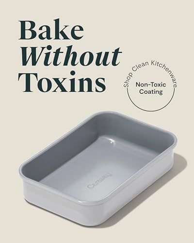 Caraway Non-Stick 9" x 6.5" Small Rectangle Baking Pan - color: Gray, size: Mini Rectangle Pan