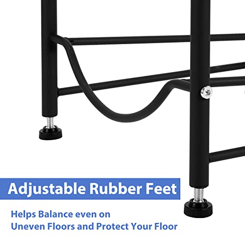 smusei 5 Gallon Water Bottle Holder - 5 Tier Detachable Cooler Jug Holder Storage Rack - Heavy Duty Gallon Jug Organizer for Home, Kitchen, Office, Breakroom - Black - size: 5 Tier