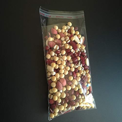 200pcs 3"x5" Clear Resealable Cellophane Bag Self Adhesive Seal - size: 3x5 Inch (Pack of 200)
